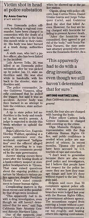 Victim shot in head at police station